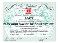 AG4TT wins CQWWCW LP